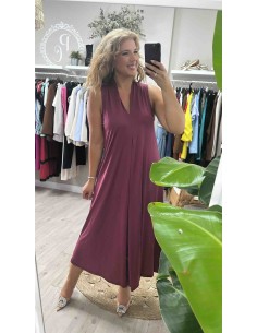 Vestido pliegue punto seda 2