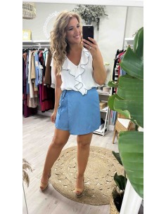 Falda pantalón vaquera