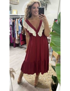 Vestido pico volante
