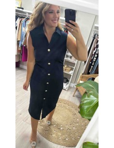 Vestido botones bambula 2