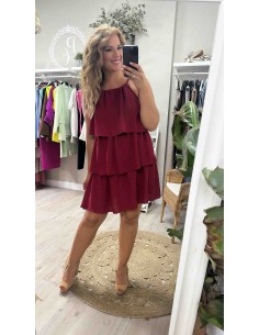 Vestido corto volantes 2