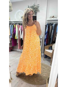 Vestido animal fluor