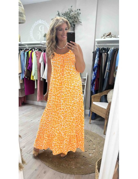 Vestido animal fluor