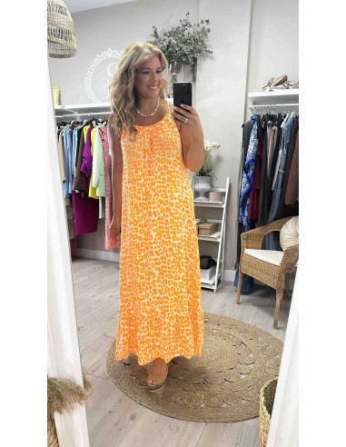 Vestido animal fluor