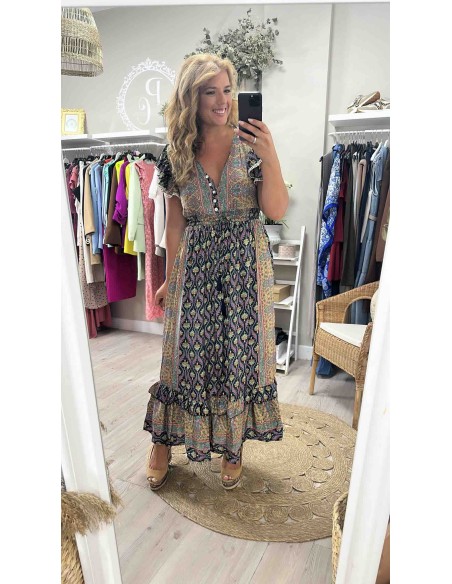 Vestido cashmire borlon