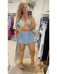 Falda pantalón vaquera