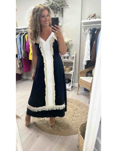 Vestido flecos