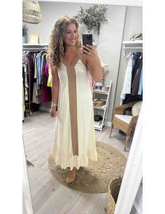 Vestido bicolor Sofia