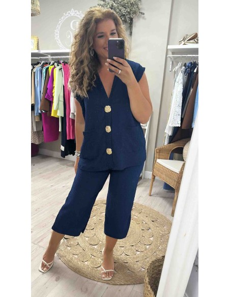 Conjunto botones dorados