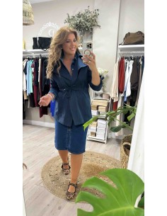 Gabardina cruzada