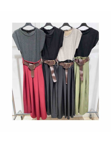 Vestido cinturón Alba