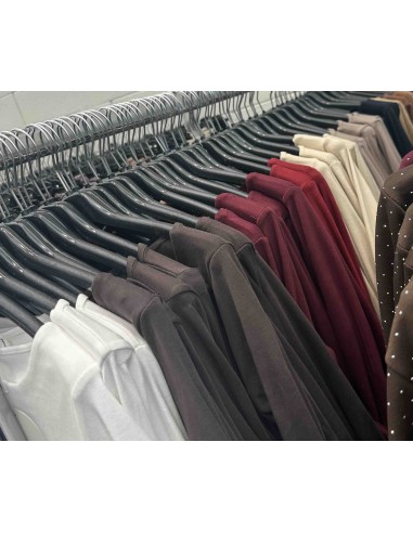 Top cuello recto