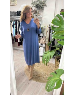 Vestido punto collar 2