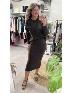Conjunto de falda de punto... 2