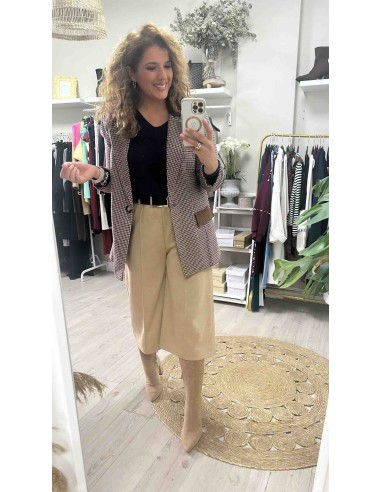 Blazer cuadros pana