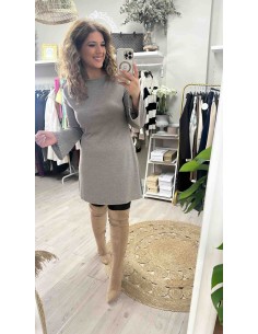 Vestido evase punto tachas