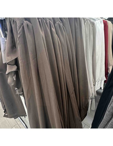 Camisa volante transparencia
