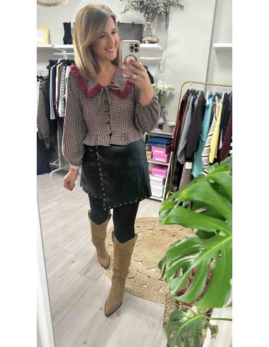 Camisa vichy lazo