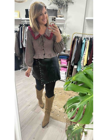 Camisa vichy lazo