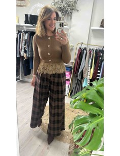 Jersey blonda botones
