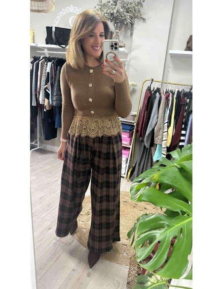 Jersey blonda botones
