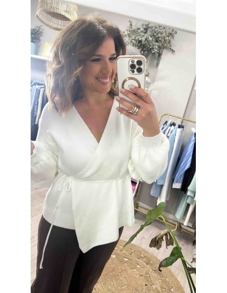 Jersey chaqueta cruzado