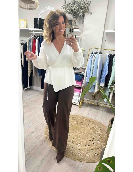 Jersey chaqueta cruzado