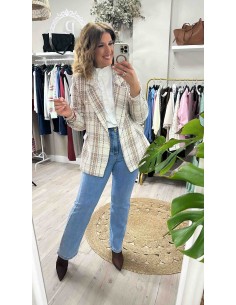 Blazer tweed cuadros 2