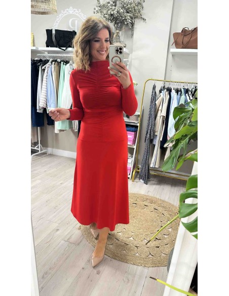 Vestido Daniela frunce