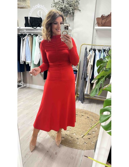Vestido Daniela frunce