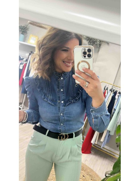 Camisa vaquera jaretas