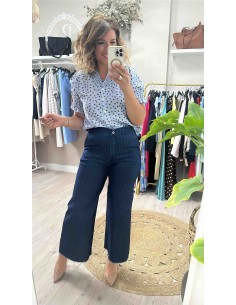 Camisa lunares manga corta 2