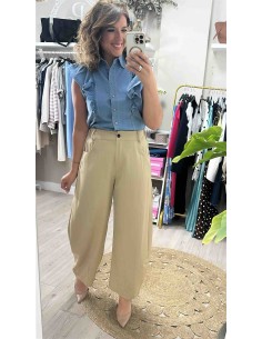 Camisa vaquera volante 2