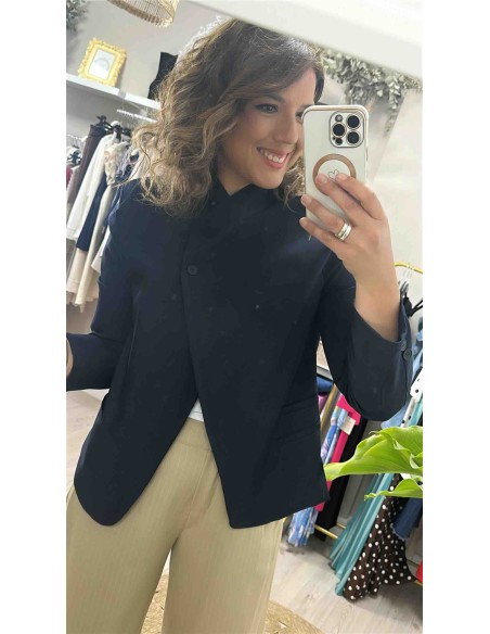 Blazer boton lisa
