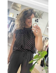 Camisa lunares lazada