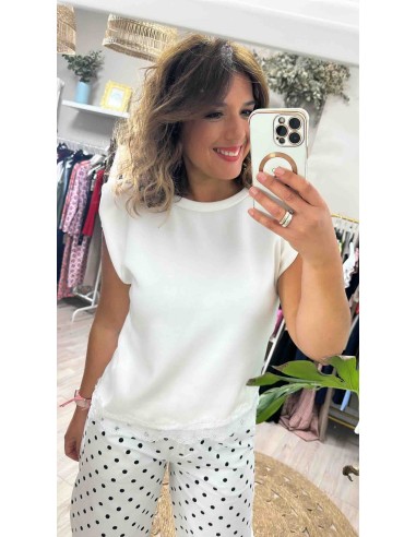 Top blonda diagonal