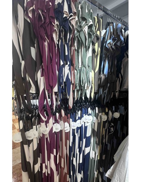 Conjunto punto seda nudo bicolor