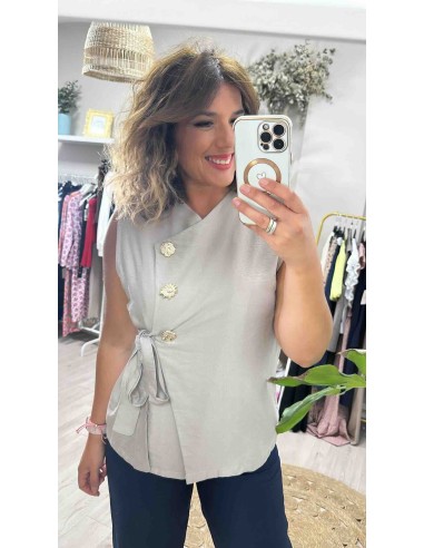 Top botones casaca