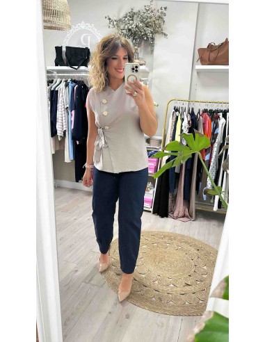 Top botones casaca