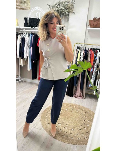 Top botones casaca