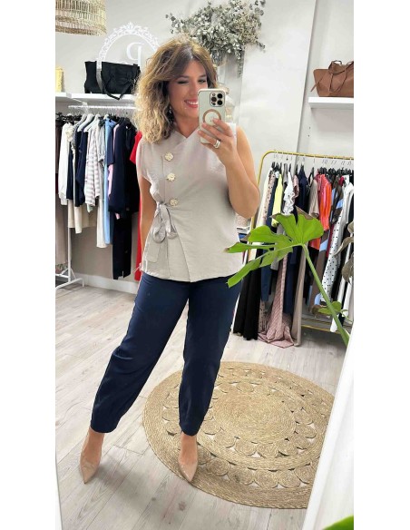 Top botones casaca