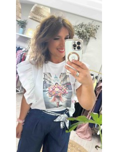 Camiseta flores
