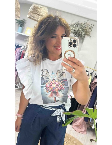 Camiseta flores