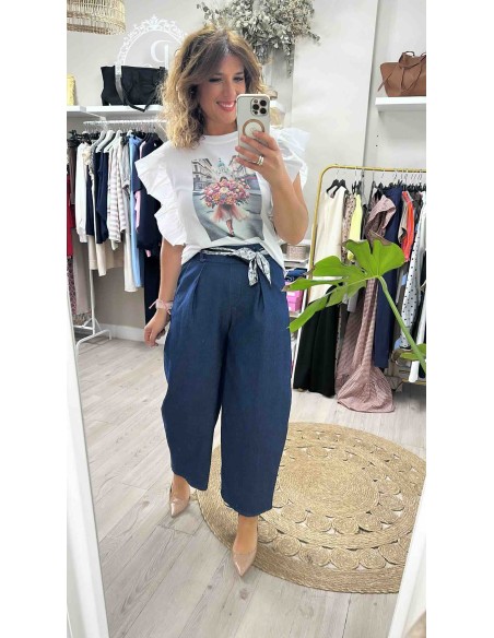 Camiseta flores