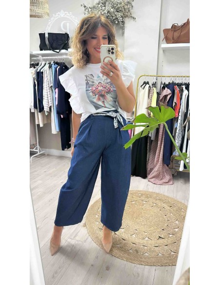 Camiseta flores