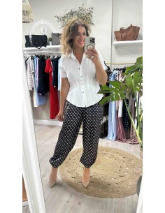 Camisa tipo lino peplum 2