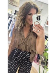 Camisa sisa volantes