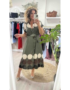 Vestido camisero lunares 2