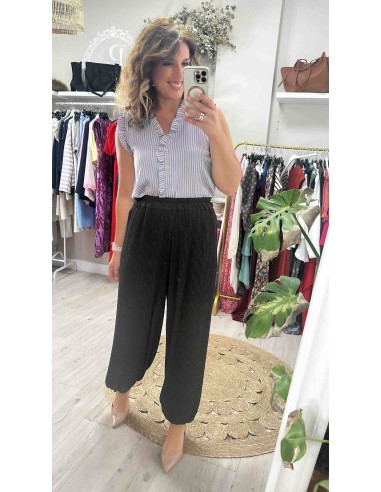 Pantalon baloon plisado