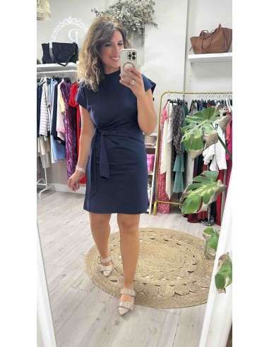 Vestido nudo corto